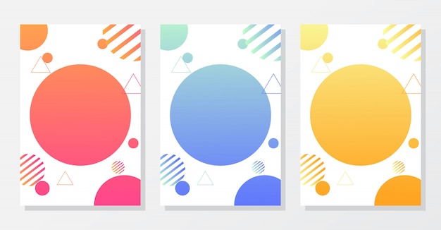 Vector minimal cover . colorful  gradients. futuristic style.