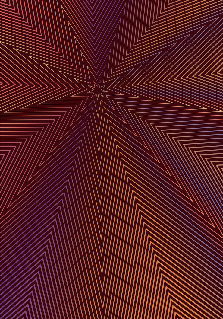Vector minimal cover design template. modern brochure layout. orange vibrant halftone gradients on wine red background. juicy trendy abstract cover design.