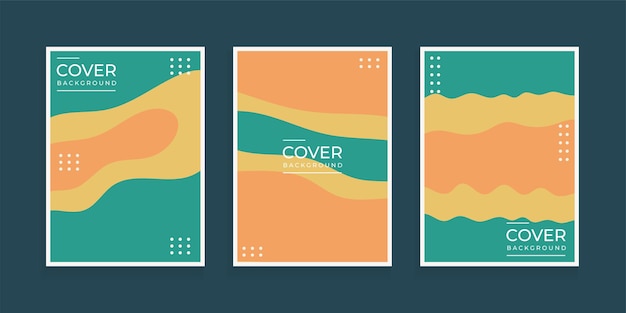 Minimal cover design template modern curve abstract geometric  background