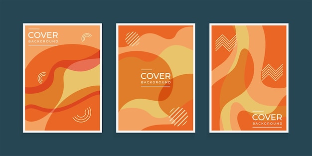 Minimal cover design template Modern curve abstract geometric  background