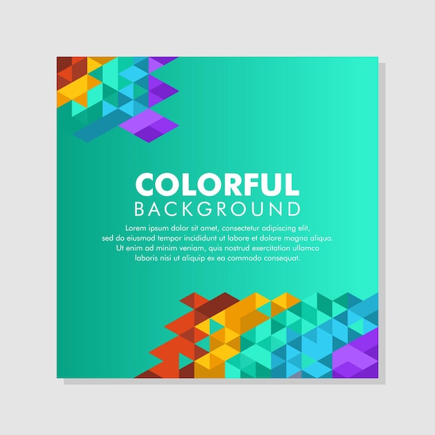 Vector minimal creative colorful background modern horizontal composition abstract illustration