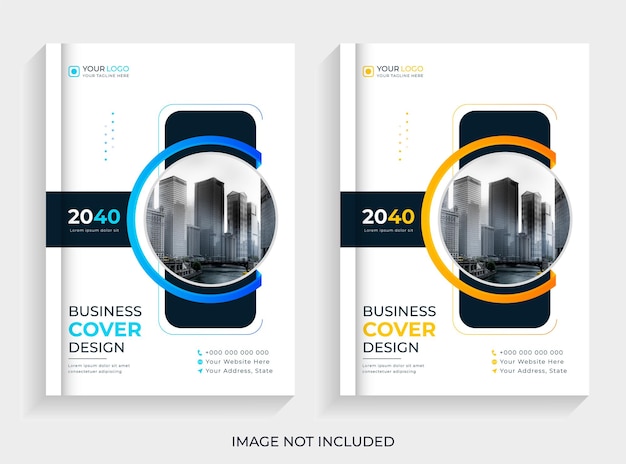 Minimal creative corporate business annual report book cover design