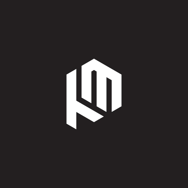Logo pm iniziale creativo minimo e logo mp lettera pm mp icona monogramma creativa ed elegante