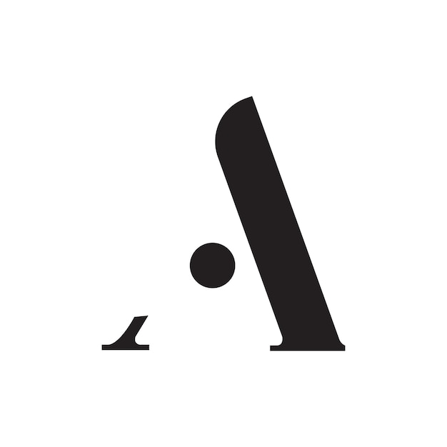 Минимальный креативный логотип с буквой А