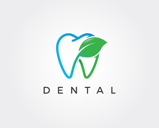 Modello di logo dentale minimo