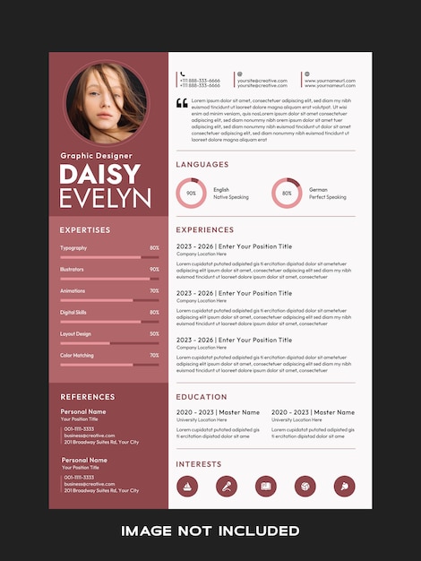 Minimal Design Resume CV