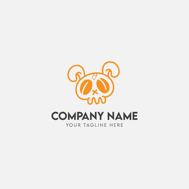 Minimal Dog Logo Design template