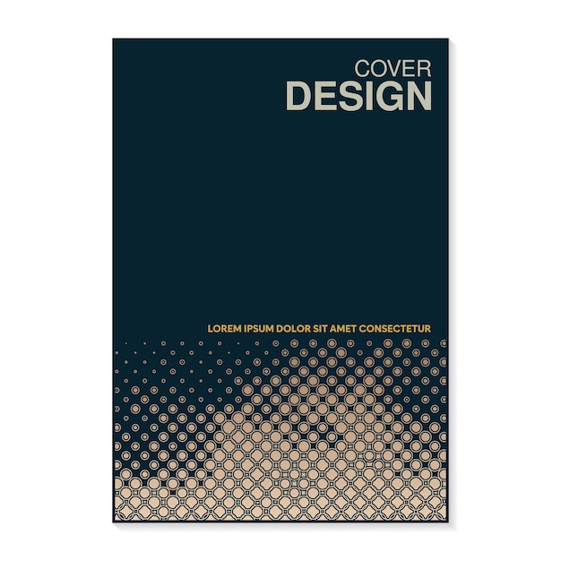 Vector minimal dot abstract cover ontwerp