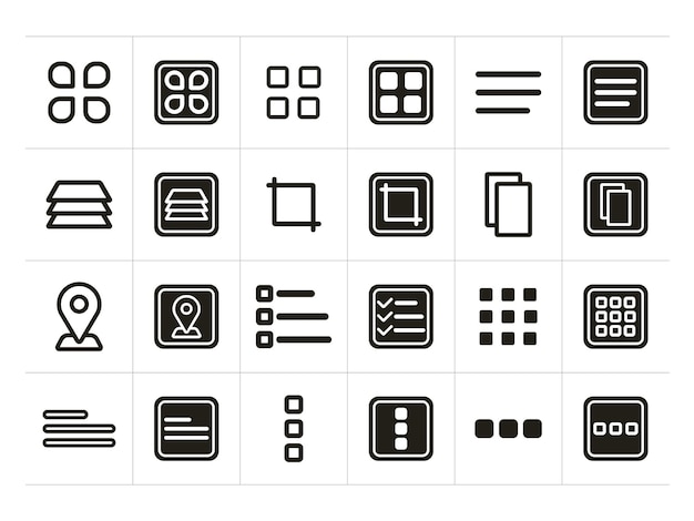 Minimal Flat Icon Design Vector