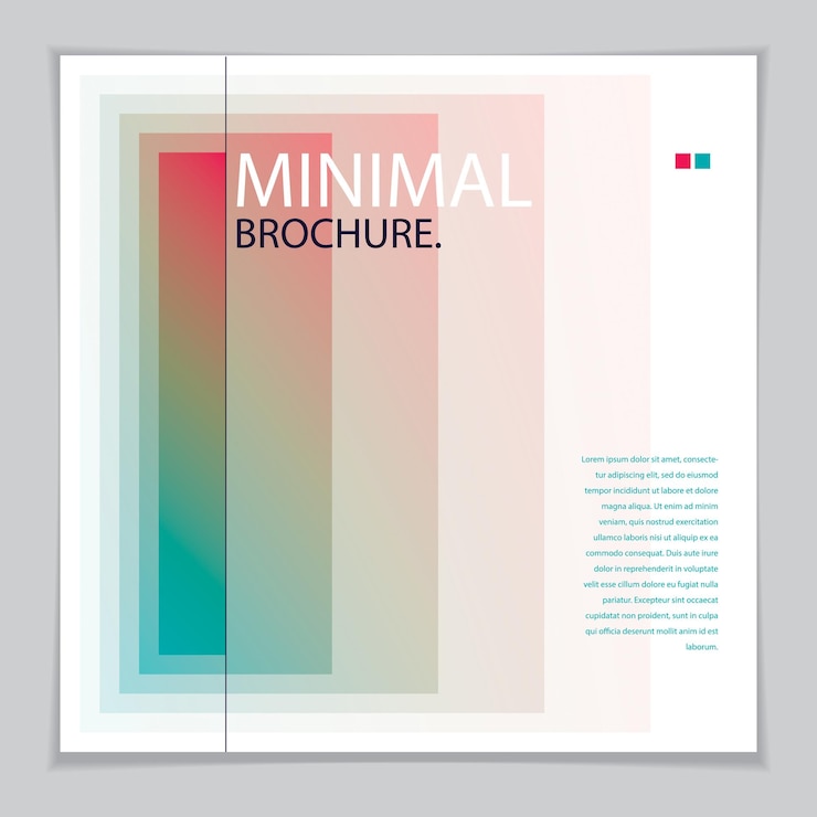 Vector minimal flyer, booklet, annual report cover template. web, commerce or events vector graphic design template. cover with minimal geometric design.
