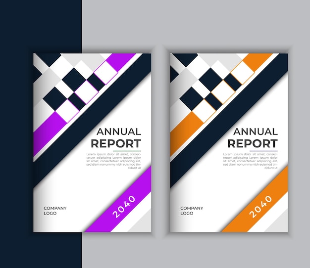 minimal flyer booklet cover for business annual report book cover