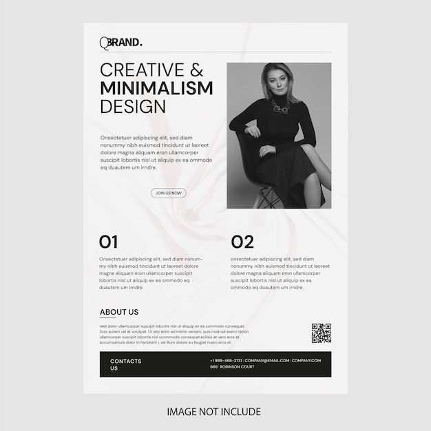 minimal flyer design template