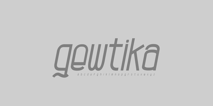 Vector minimal font creative modern alphabet minimalist style fonts set