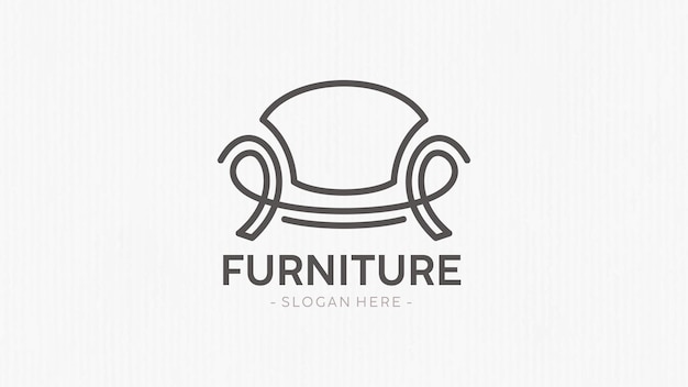 Minimal furniture logo design