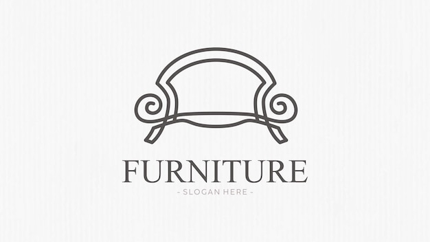 Minimal furniture logo design