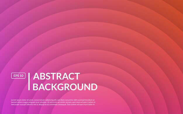 Minimal futuristic gradient background Circle pink gradient shapes composition eps10 vector