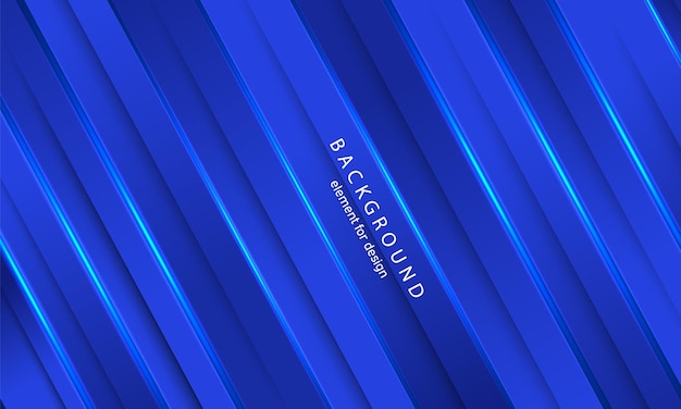 Minimal geometric abstract gradient background for modern design. blue dynamic lines composition.