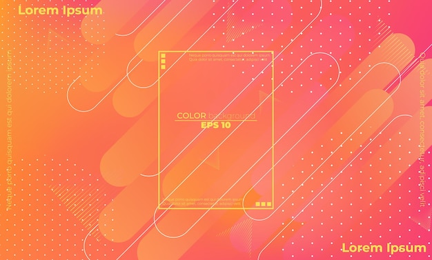 Minimal geometric background gradient shapes composition Applicable for gift card Poster on wall poster template landing page ui ux coverbook baner social media posted