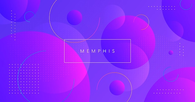 Minimal geometric background vector design. Cool circle shapes composition. Trendy backdrop.