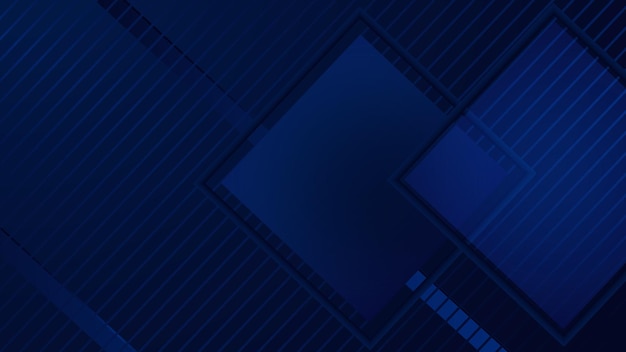 Forme geometriche geometriche minime blu e nere sfondo tecnologia leggera disegno astratto illustrazione vettoriale disegno grafico astratto banner modello presentazione modello web di sfondo