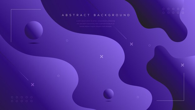 Vector minimal geometric creative background dynamic fluid shapes composition