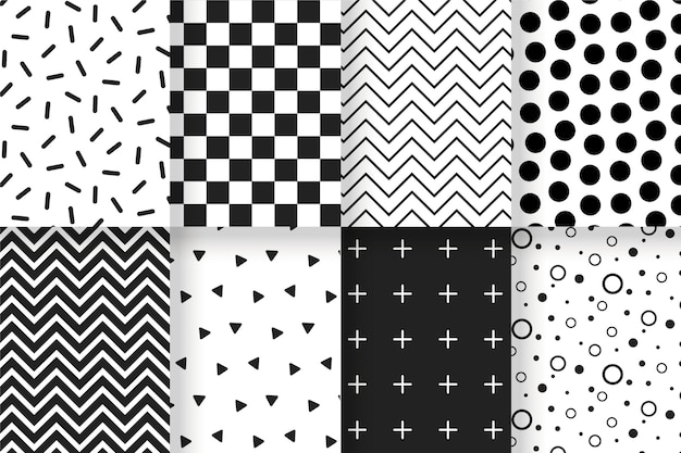 Minimal geometric pattern collection