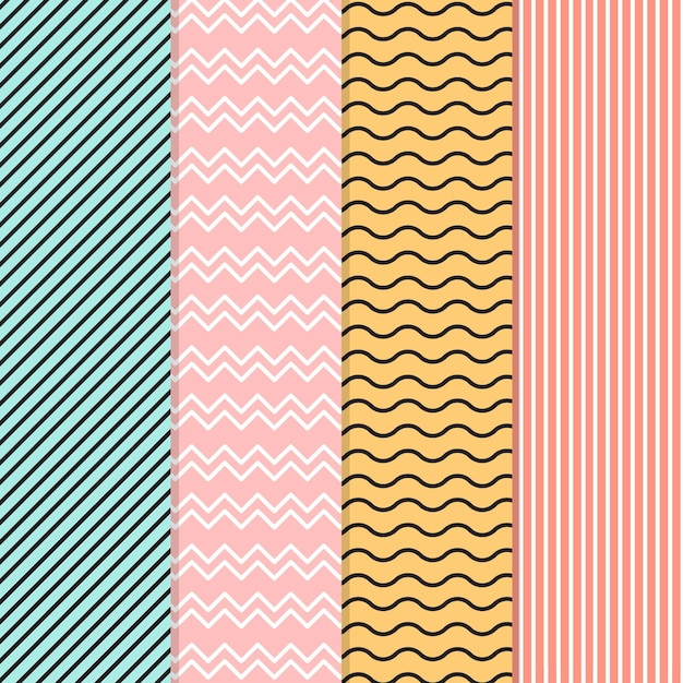 Minimal geometric pattern collection