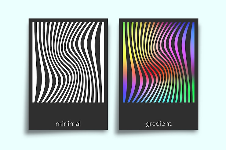 Vector minimal geometric poster design.