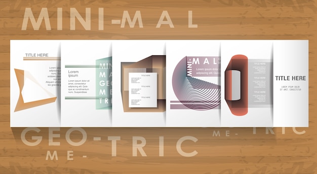 Vector minimal geometric set templates labels