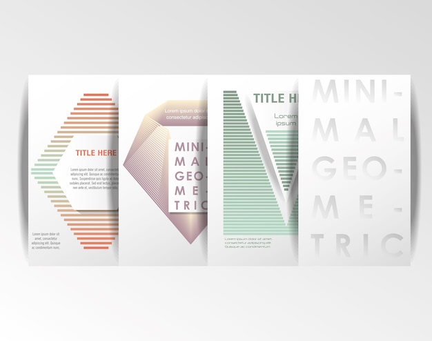 minimal geometric set templates labels 