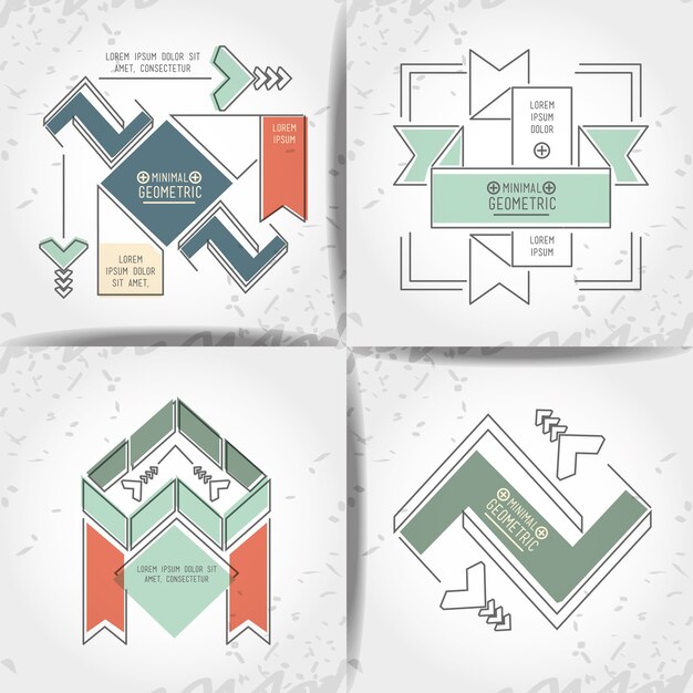 minimal geometric set templates labels 