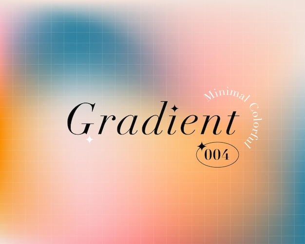 Vector minimal gradient blue yellow pink background free vector