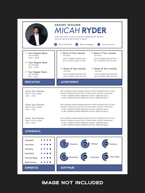 Minimal Graphics Resume CV