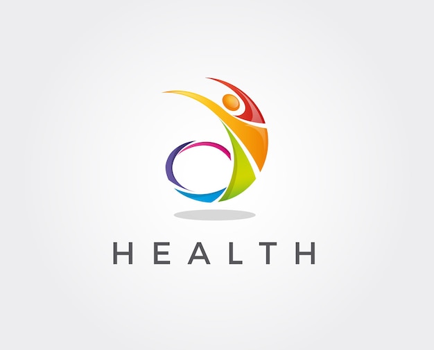 Minimal health logo template  