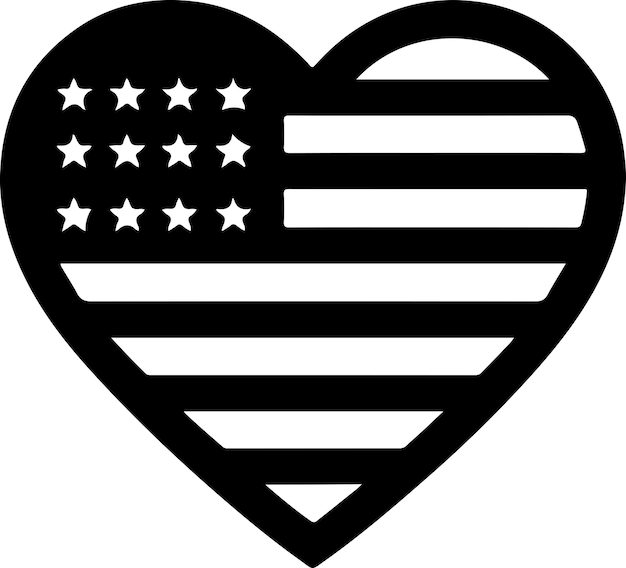 미국 국기 터 로고 아이콘 평평한 기호 검은색 실루