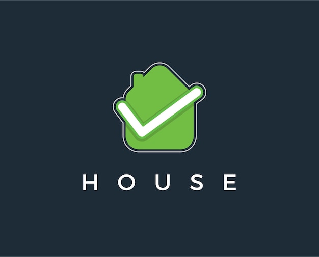 Minimal home logo template