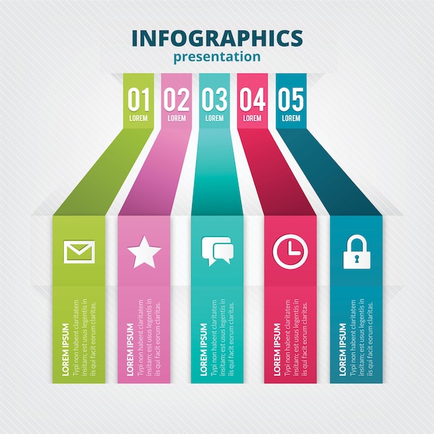 Modello infografica minima