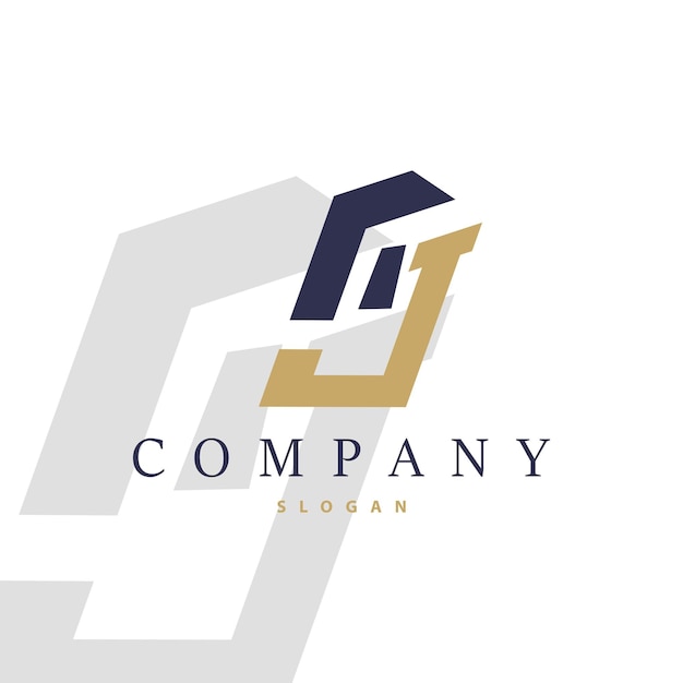 Minimal Initial AJ Letter Logo Modern And Luxury Vector Template