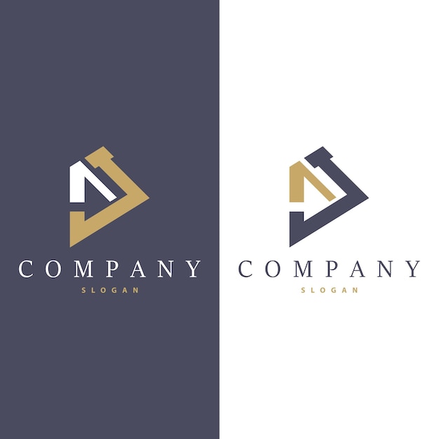 Minimal Initial AJ Letter Logo Modern And Luxury Vector Template