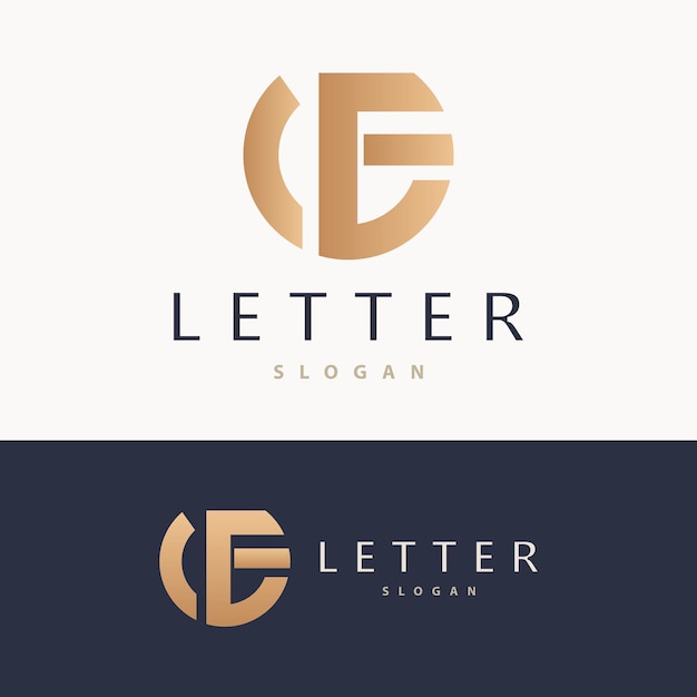 Minimal Initial FG Letter Logo Modern And Luxury Icon Vector Template Element
