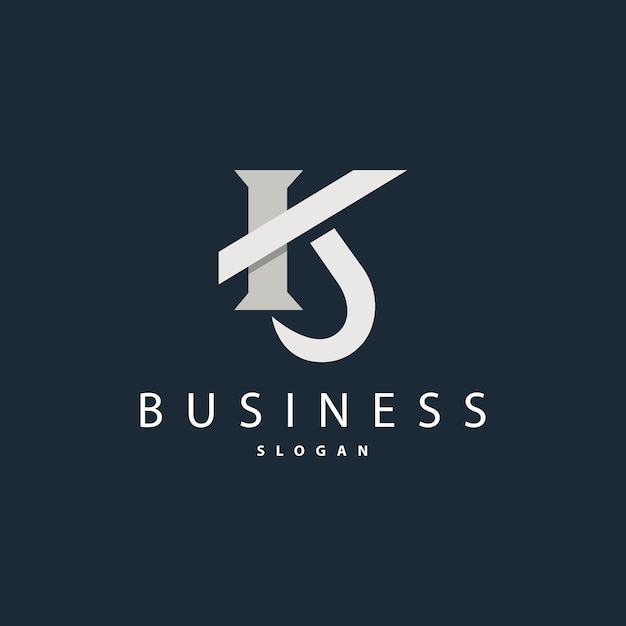 Минимальная инициальная буква K Логотип Современный и роскошный геометрический дизайн Икона Векторный шаблон Элемент