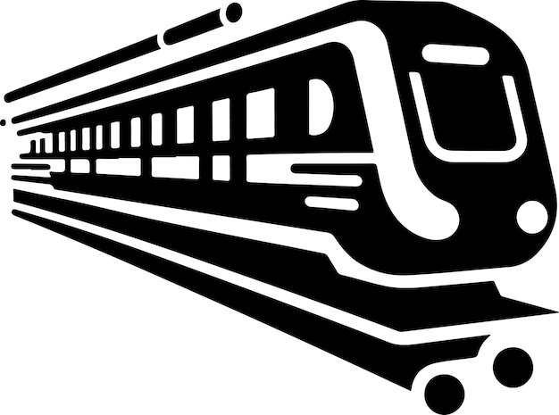японские иконы пулевых поездов минимальные векторные силуэты с белым фоном 34