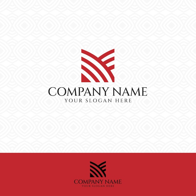 Вектор Минимальная линия логотипа для корпоративной компании