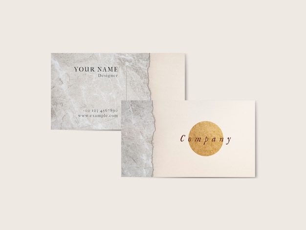 Vector minimal luxurious business card template