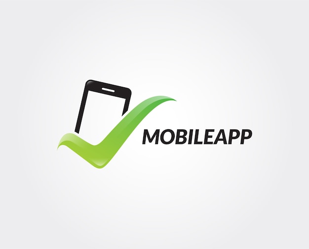 Modello di logo mobile minimo