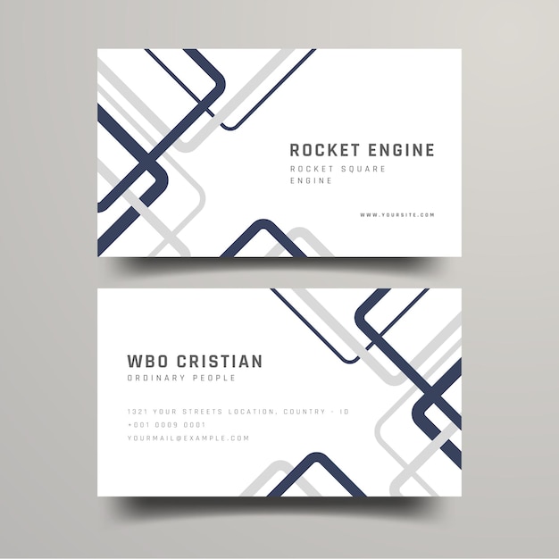 Minimal modern business card template