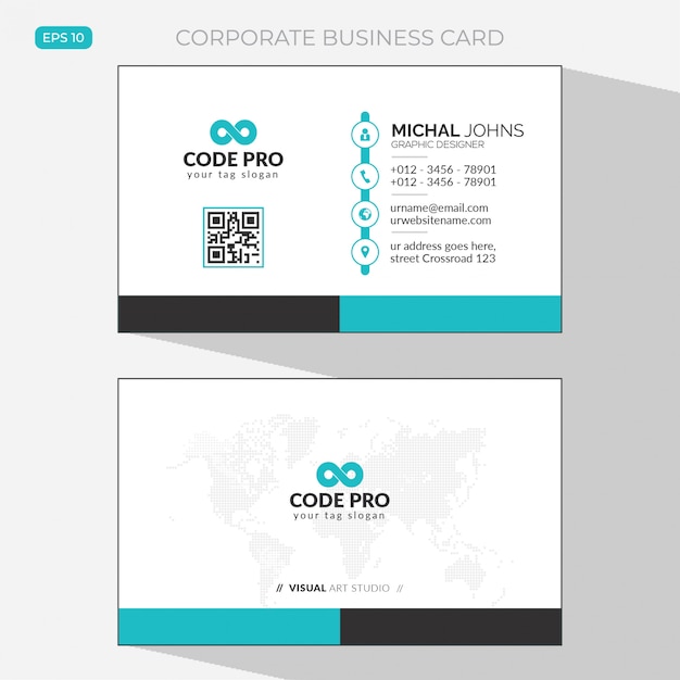 Minimal modern business card