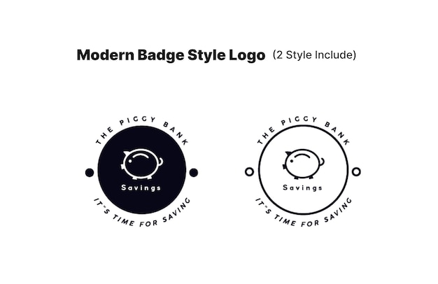 Minimal Modern Circle Badge Logotype