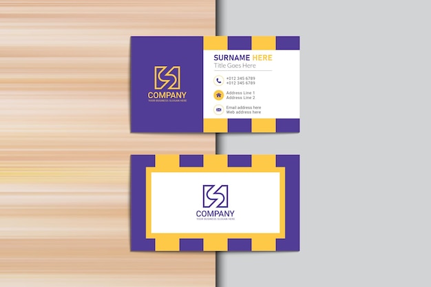 Minimal modern company business card