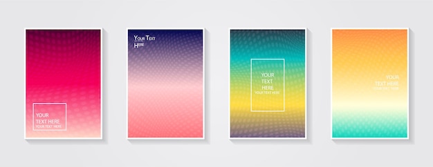 Vector minimal modern cover design dynamic colorful gradients future geometric patterns